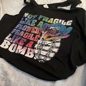 Not fragile like a flower, fragile like a bomb